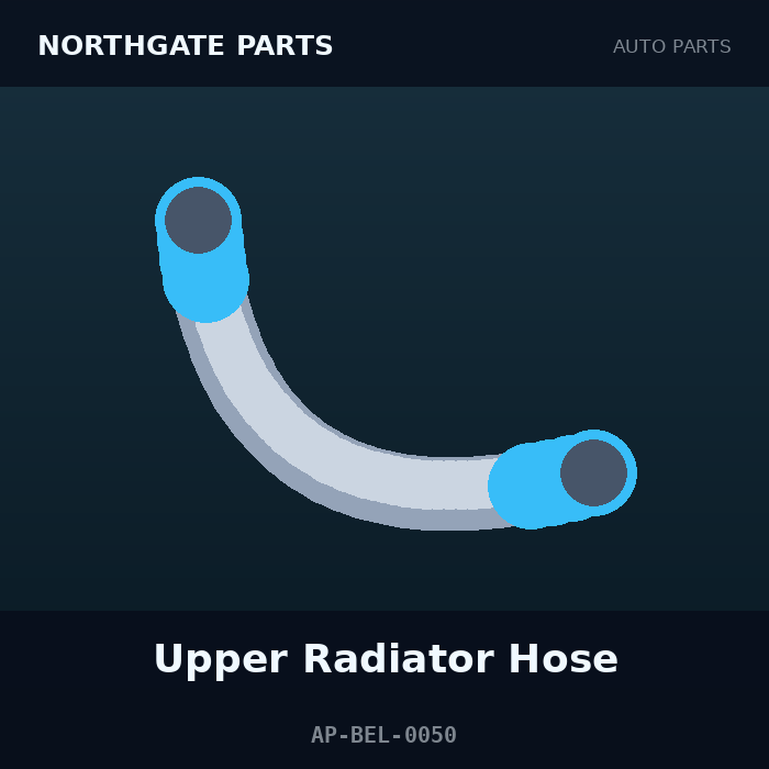 Northgate Parts Upper Radiator Hose