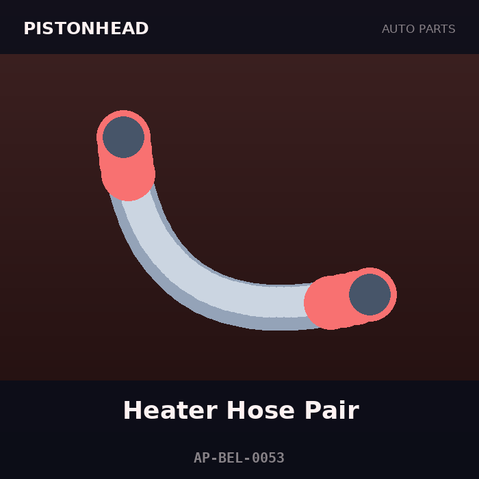 Pistonhead Heater Hose Pair