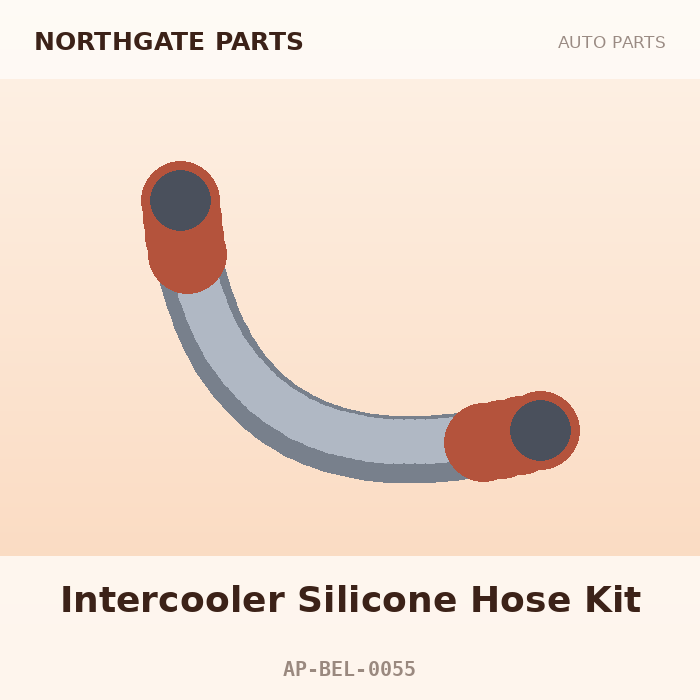 Northgate Parts Intercooler Silicone Hose Kit