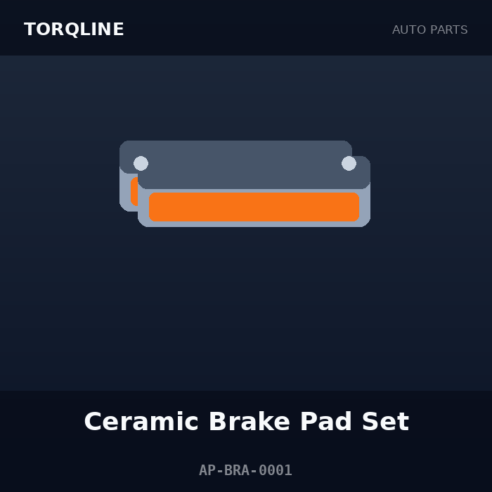Torqline Ceramic Brake Pad Set