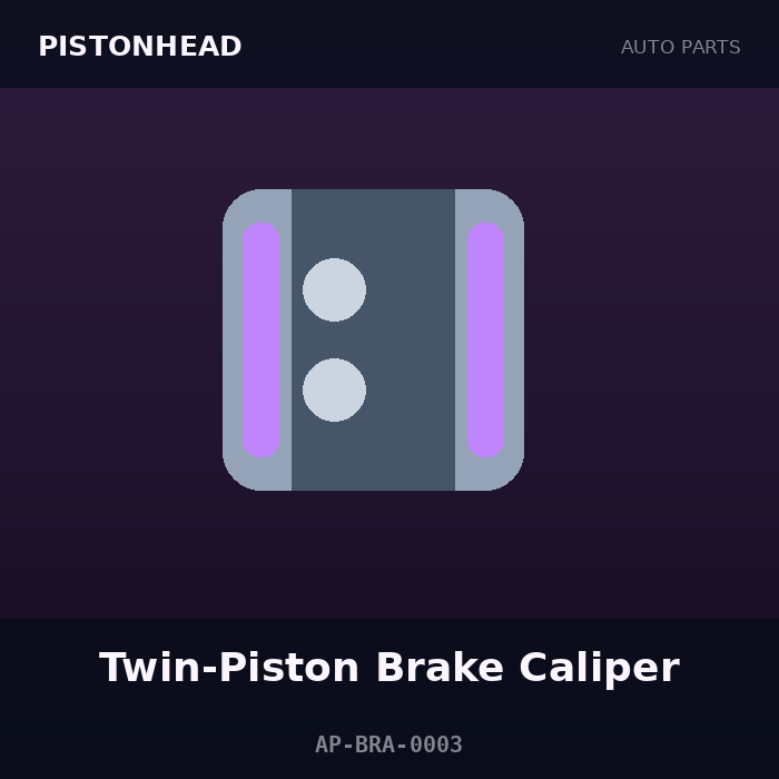 Pistonhead Twin-Piston Brake Caliper