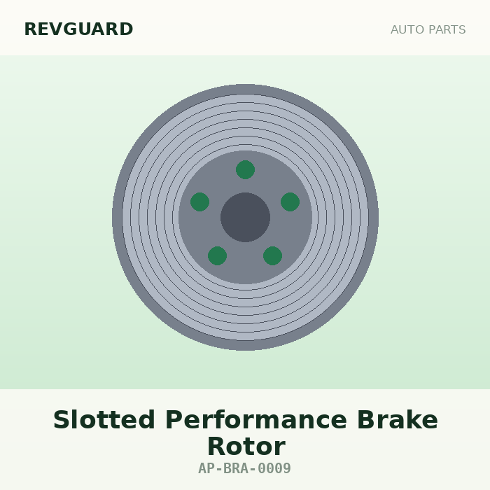 RevGuard Slotted Performance Brake Rotor