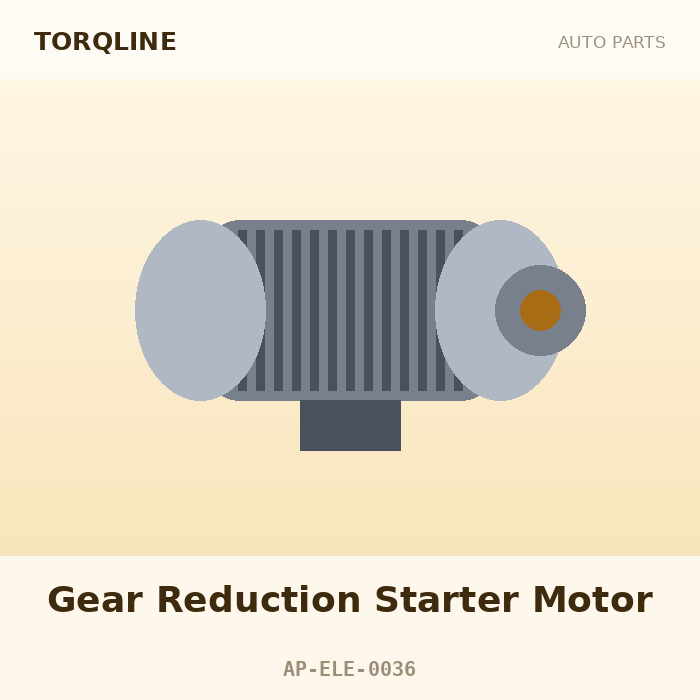 Torqline Gear Reduction Starter Motor