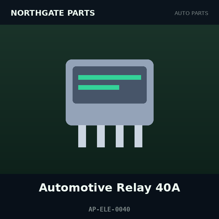 Northgate Parts Automotive Relay 40A