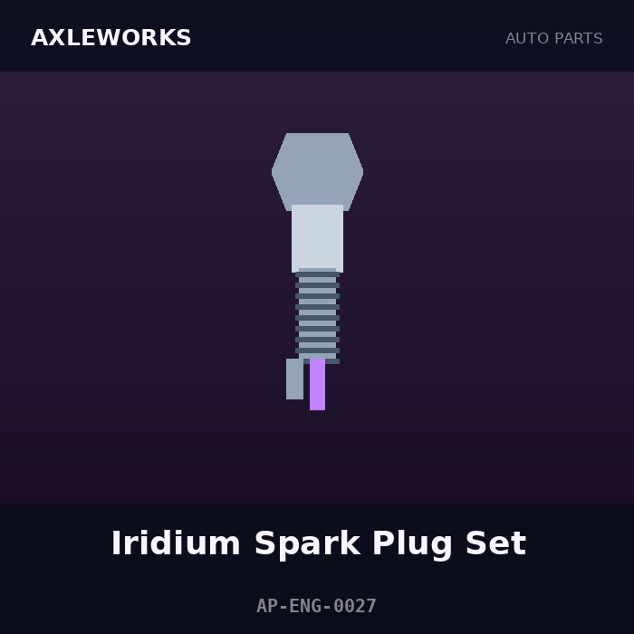AxleWorks Iridium Spark Plug Set