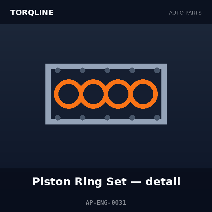 Torqline Piston Ring Set — detail