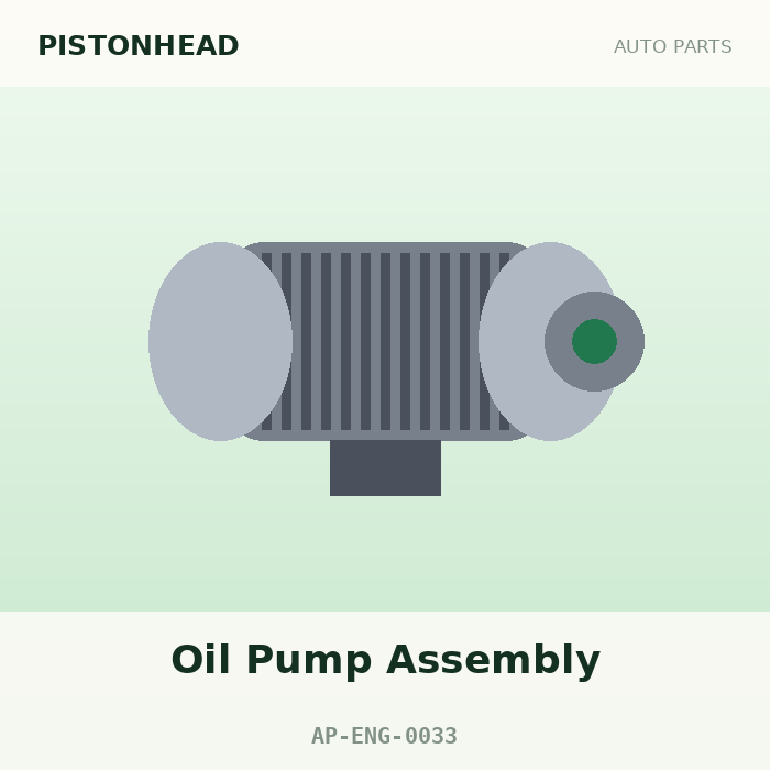 Pistonhead Oil Pump Assembly