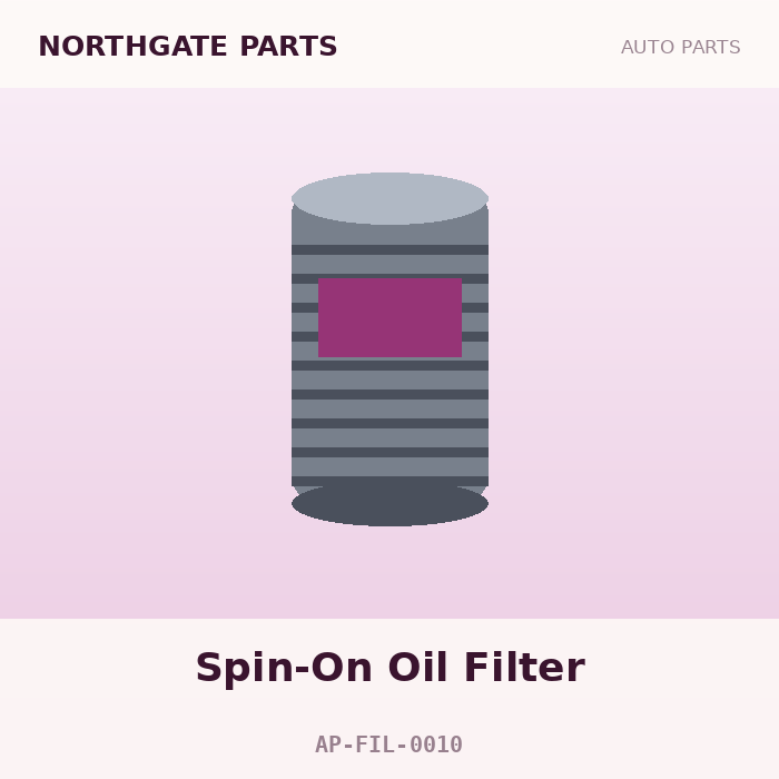 Northgate Parts Spin-On Oil Filter