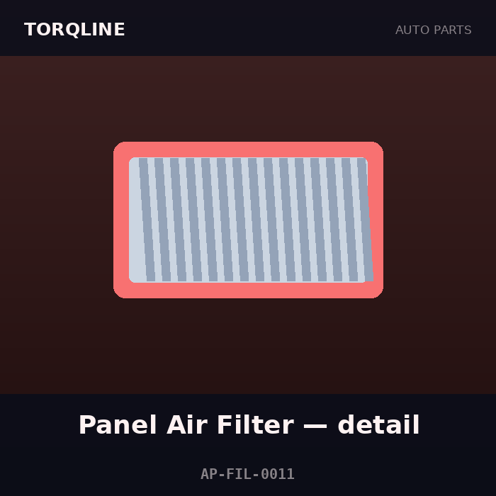 Torqline Panel Air Filter — detail