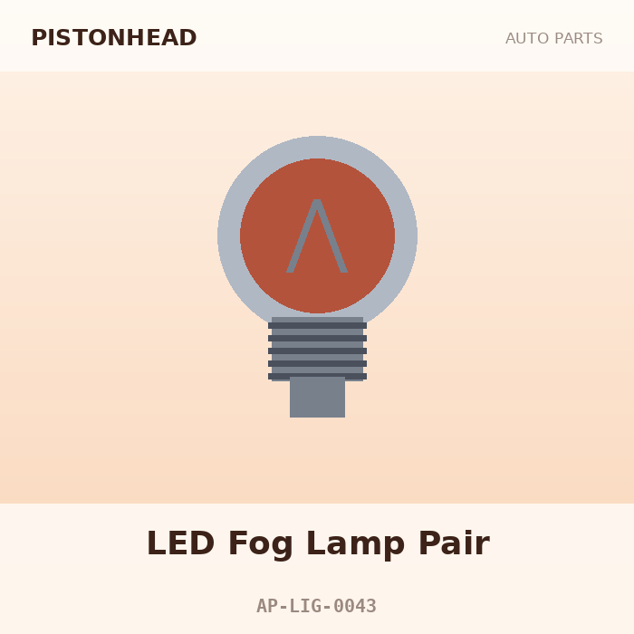Pistonhead LED Fog Lamp Pair