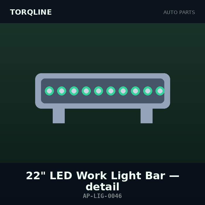 Torqline 22" LED Work Light Bar — detail