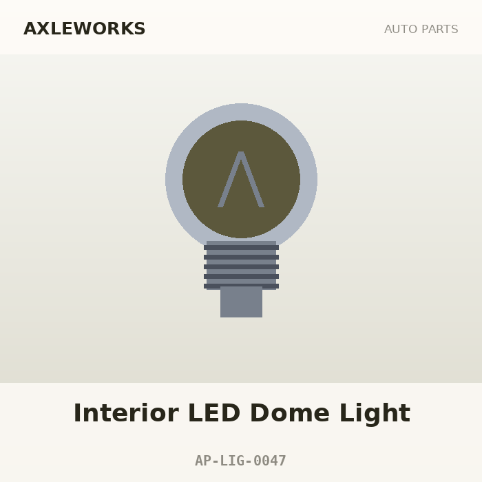 AxleWorks Interior LED Dome Light
