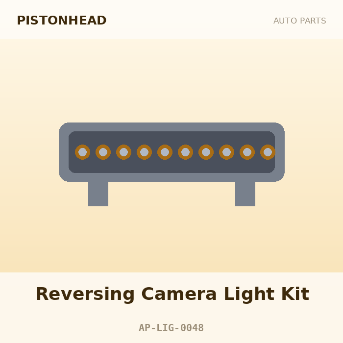 Pistonhead Reversing Camera Light Kit