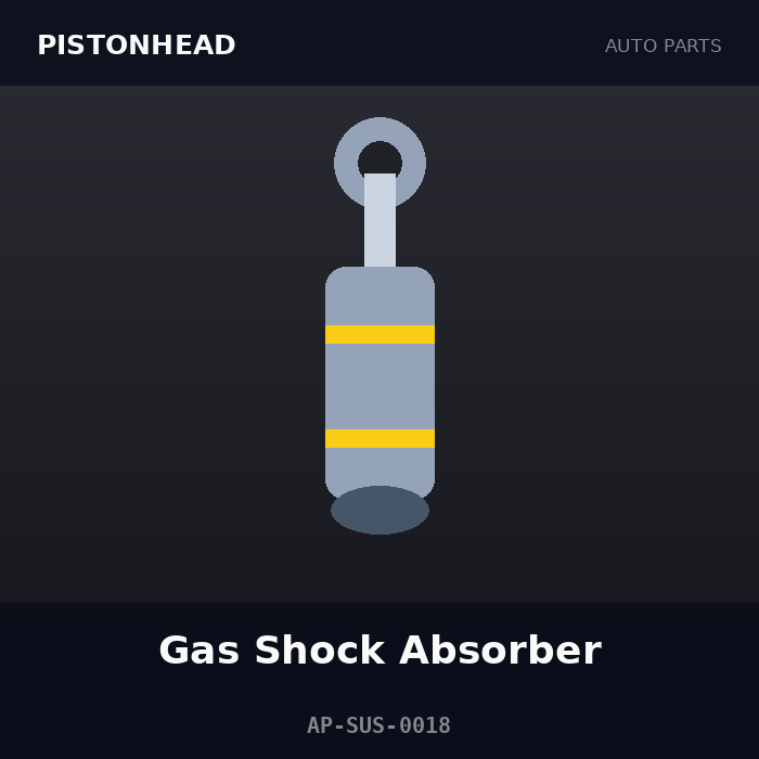 Pistonhead Gas Shock Absorber