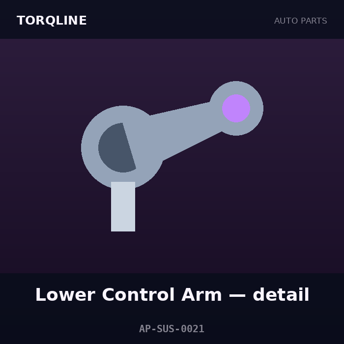 Torqline Lower Control Arm — detail