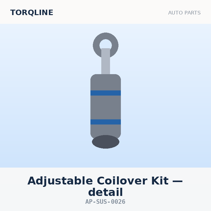 Torqline Adjustable Coilover Kit — detail