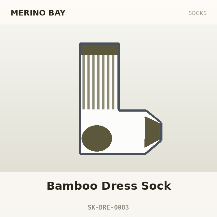 Merino Bay Bamboo Dress Sock