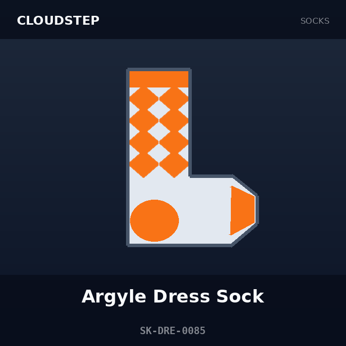Cloudstep Argyle Dress Sock