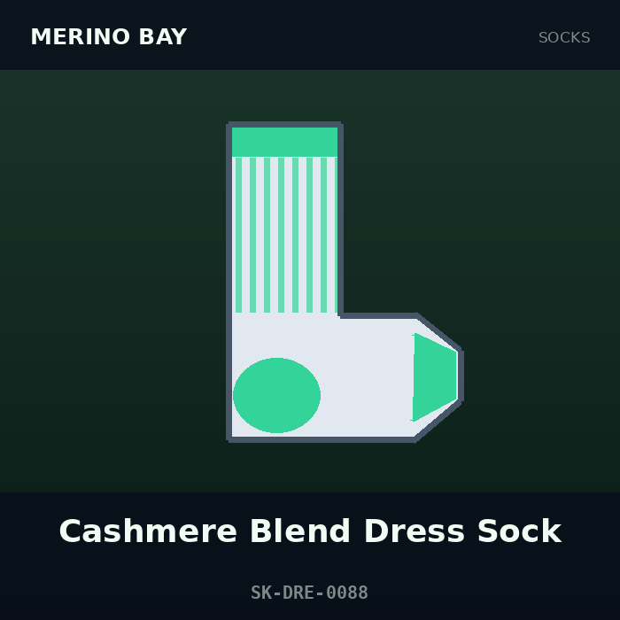 Merino Bay Cashmere Blend Dress Sock