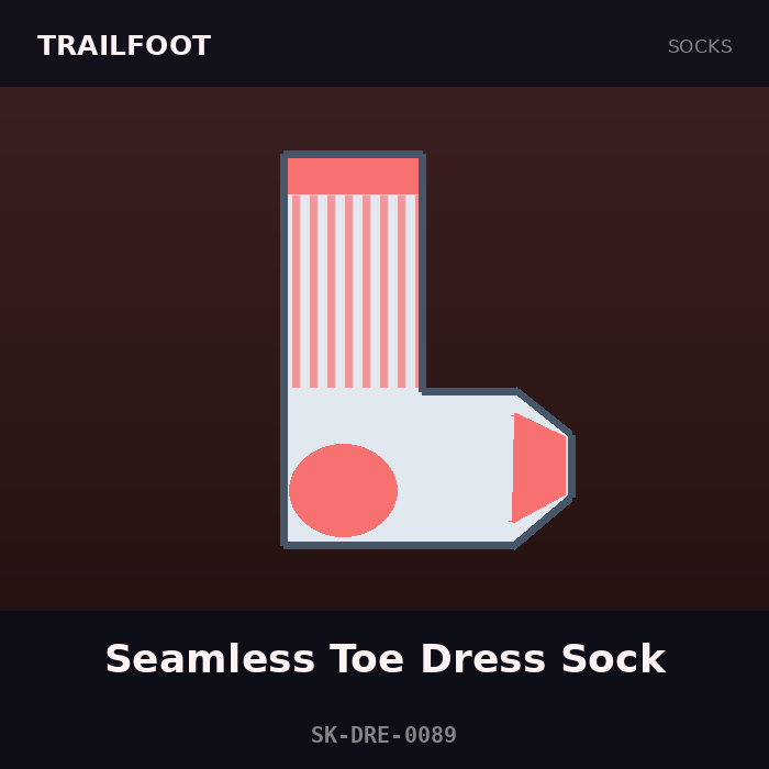 Trailfoot Seamless Toe Dress Sock