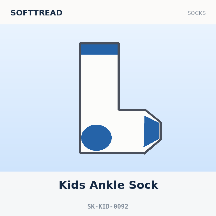 SoftTread Kids Ankle Sock