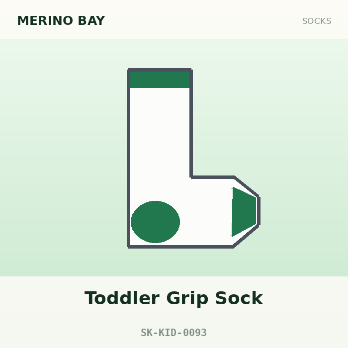 Merino Bay Toddler Grip Sock