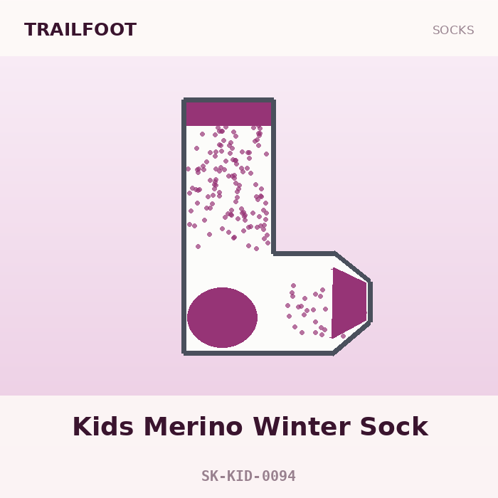 Trailfoot Kids Merino Winter Sock