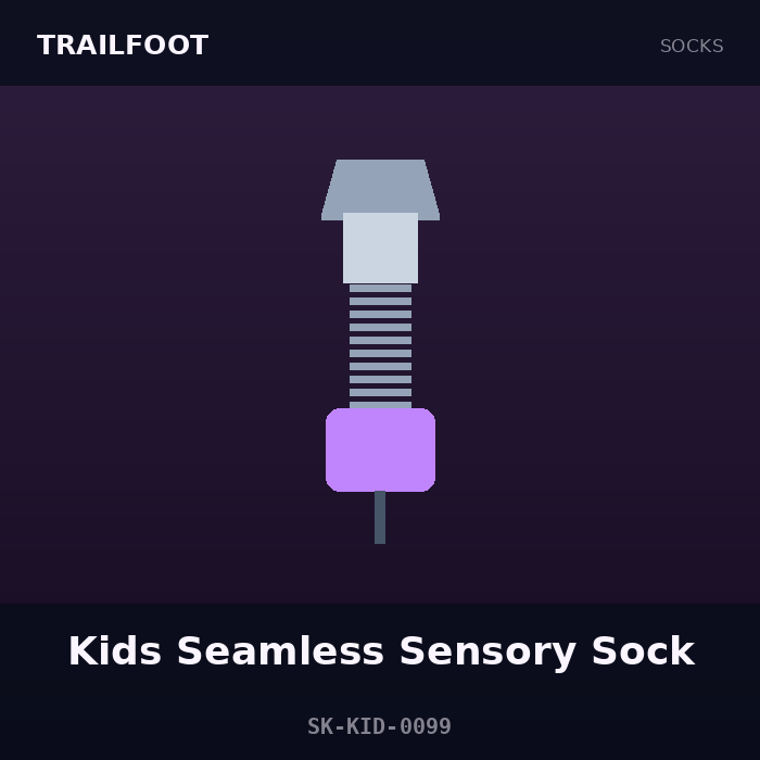 Trailfoot Kids Seamless Sensory Sock