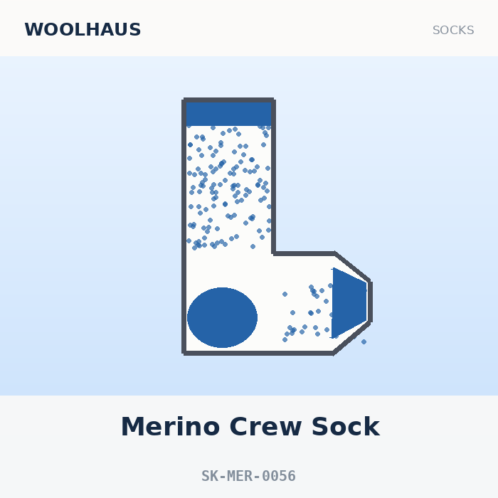 Woolhaus Merino Crew Sock