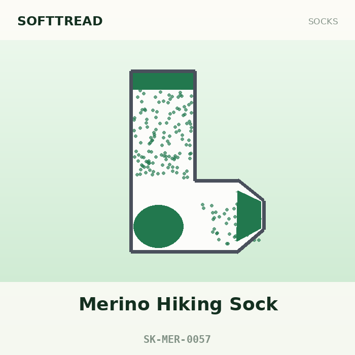 SoftTread Merino Hiking Sock