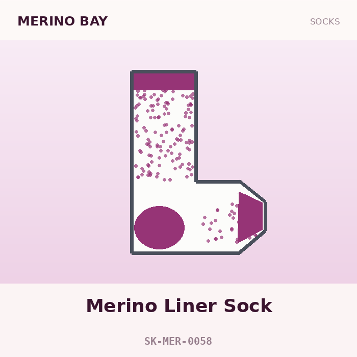 Merino Bay Merino Liner Sock