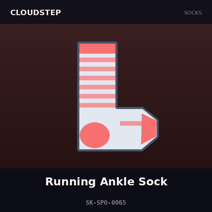Cloudstep Running Ankle Sock
