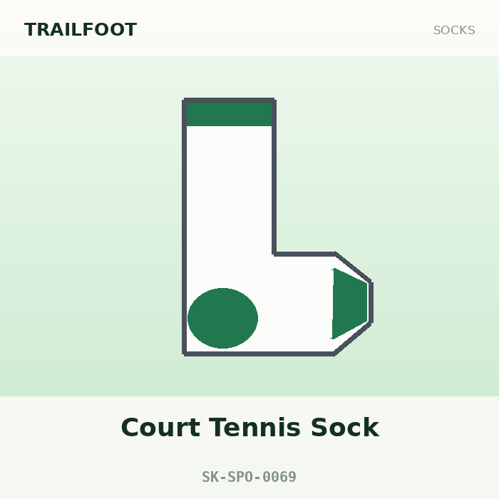 Trailfoot Court Tennis Sock