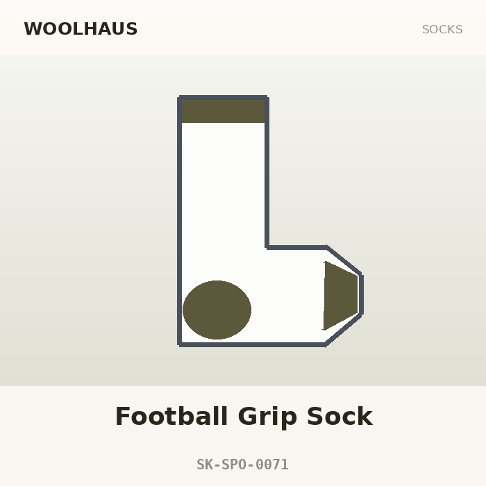 Woolhaus Football Grip Sock