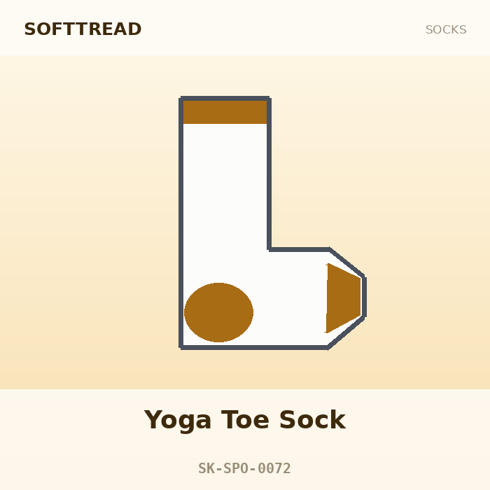 SoftTread Yoga Toe Sock