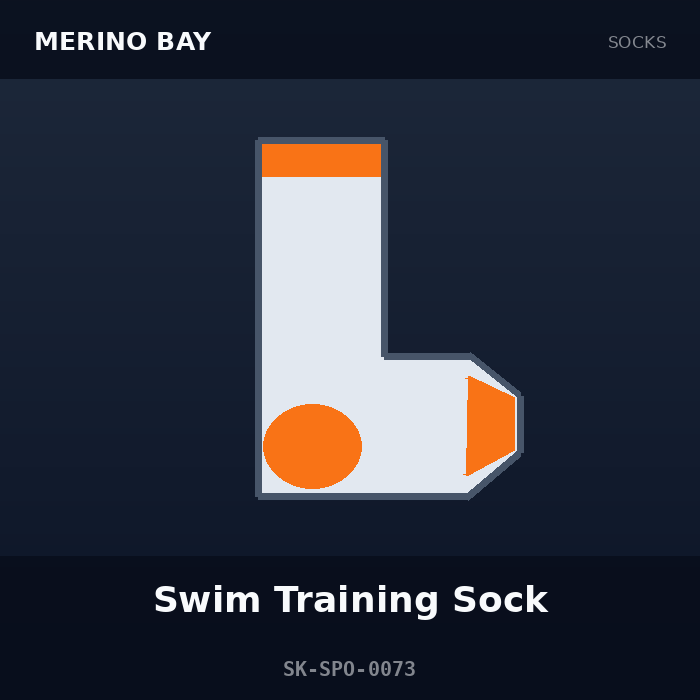 Merino Bay Swim Training Sock