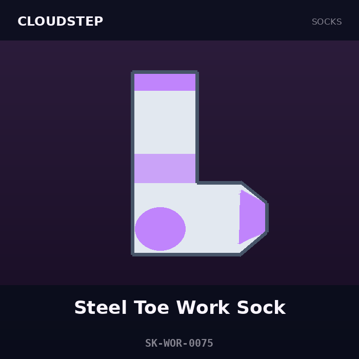 Cloudstep Steel Toe Work Sock
