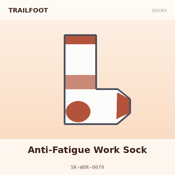 Trailfoot Anti-Fatigue Work Sock