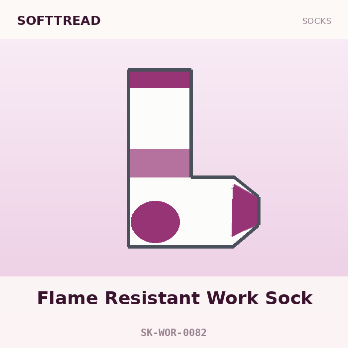 SoftTread Flame Resistant Work Sock